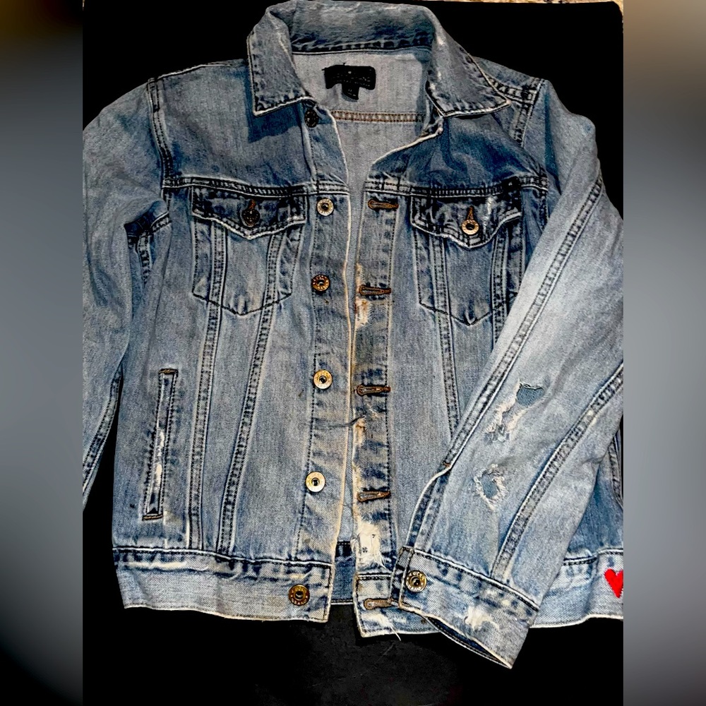 Lucky Distressed Denim Jacket